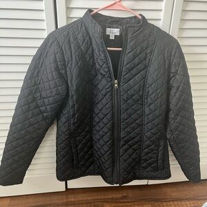 Black Quilted Puffer Jacket